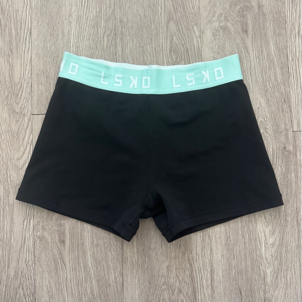 LSKD Women's Black Athletic Shorts